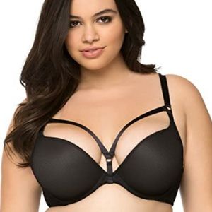 Torrid Strappy Fishnet & Lace Push-Up Plunge 40DDD